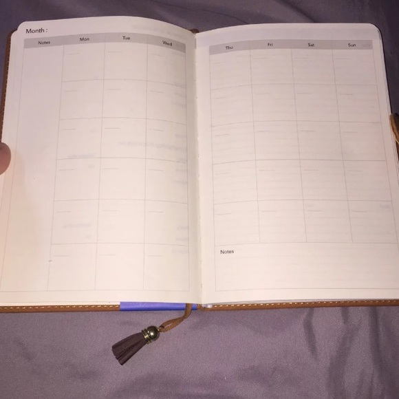 Aqua Blue Premium Undated Planner - Picture 4 of 6
